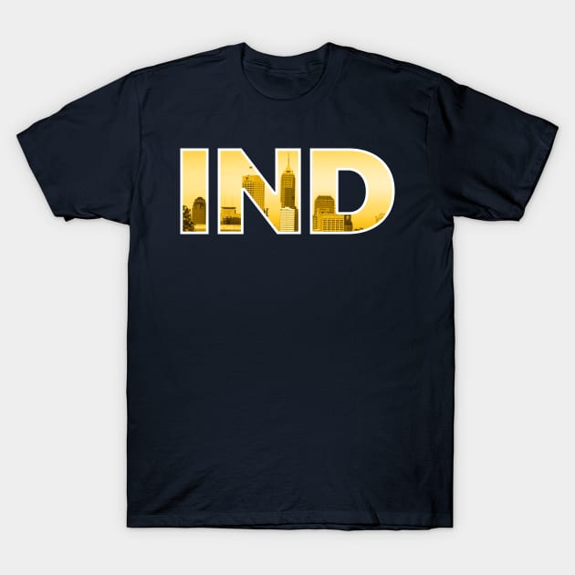 Indiana Pacers IND Skyline T-Shirt by StupidHead